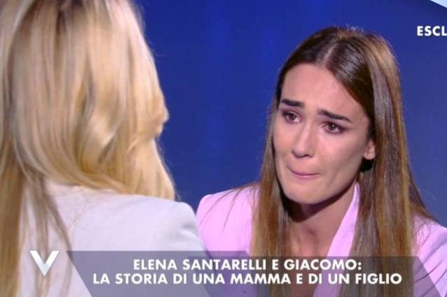 Silvia Toffanin commossa di fronte all’amica Elena Santarelli, straordinaria mamma coraggio