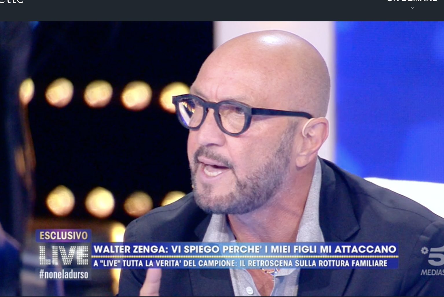 Walter Zenga Non Provo Rancore Per Andrea E Una Persona Limpida E Ci Saro Quando Uscira