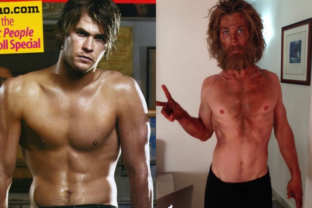 Chris Hemsworth magro e irriconoscibile: la trasformazione choc per