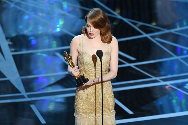 A Emma Stone premio Oscar come miglior attrice protagonista in La La Land