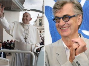 Papa Francesco e il regista Wim Wenders