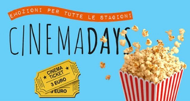 CinemaDays 2020, ritorna il cinema a 3 euro: ecco le date e i film