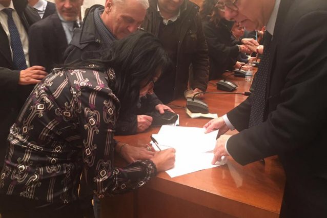 Sonia Palmeri firma accordo per Almaviva Napoli