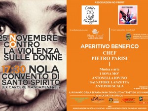 Nola, 25 novembre: un evento di beneficenza, per dire insieme #noallaviolenzasulledonne
