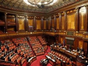A general view shows the Italian Senate in Rome, January 28, 2016. Senate will begin debate on a bill that would legalise civil partnership for homosexuals as well as unmarried heterosexual couples. REUTERS/Remo Casilli