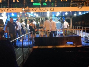 L'imbarco al Molo Beverello
