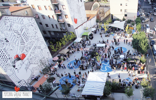Un momento del Pop Corn Garage Market a Milano al Giardino delle Culture