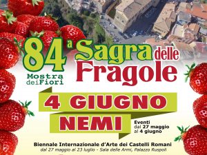 Nemi l’84esima edizione della Sagra delle Fragole