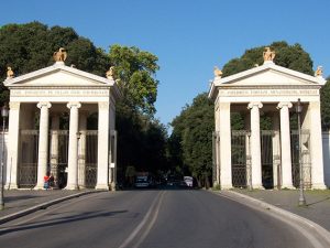 Ingresso di Villa Borghese lato piazzale Flaminio