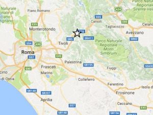 Scossa di terremoto avvertita dai residenti nella Valle dell'Aniene tra Tivoli e Sambuci