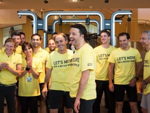 Matteo Renzi in visita alla Technogym
