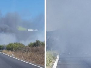 Incendio sulla via Pontina, svincolo per Trigoria chiuso per ore: traffico in tilt