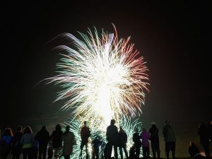 Fuochi d’artificio la notte di San Lorenzo a Roma