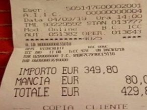 SCONTRINI PRANZO SCARICA