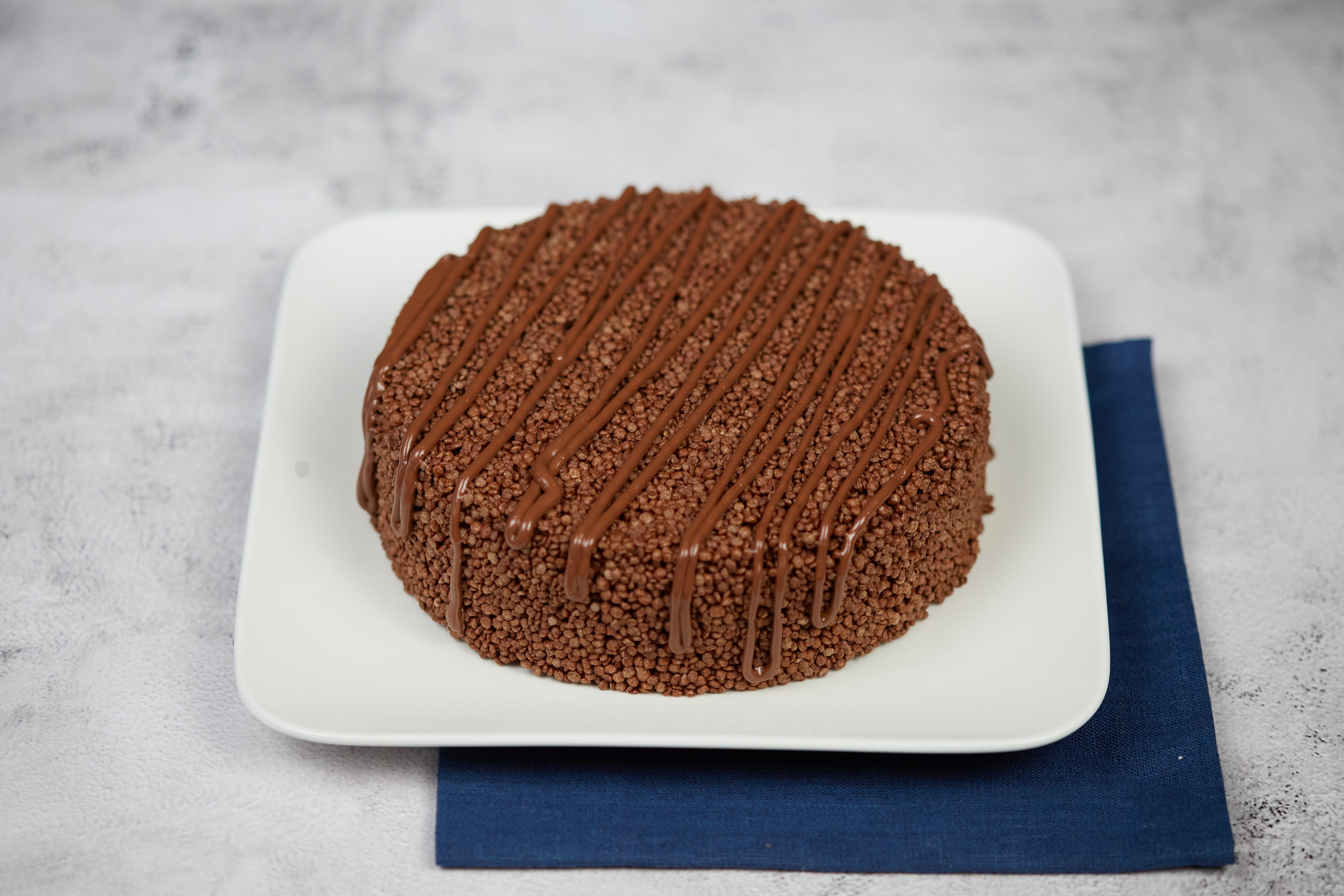 torta al riso soffiato e cioccolato