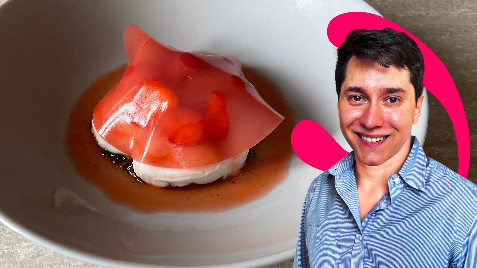 Velo di gelatina alla fragola la ricetta dalla rubrica Easy Gourmet