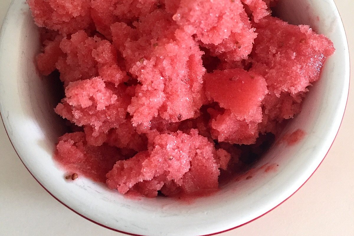 strawberry granita