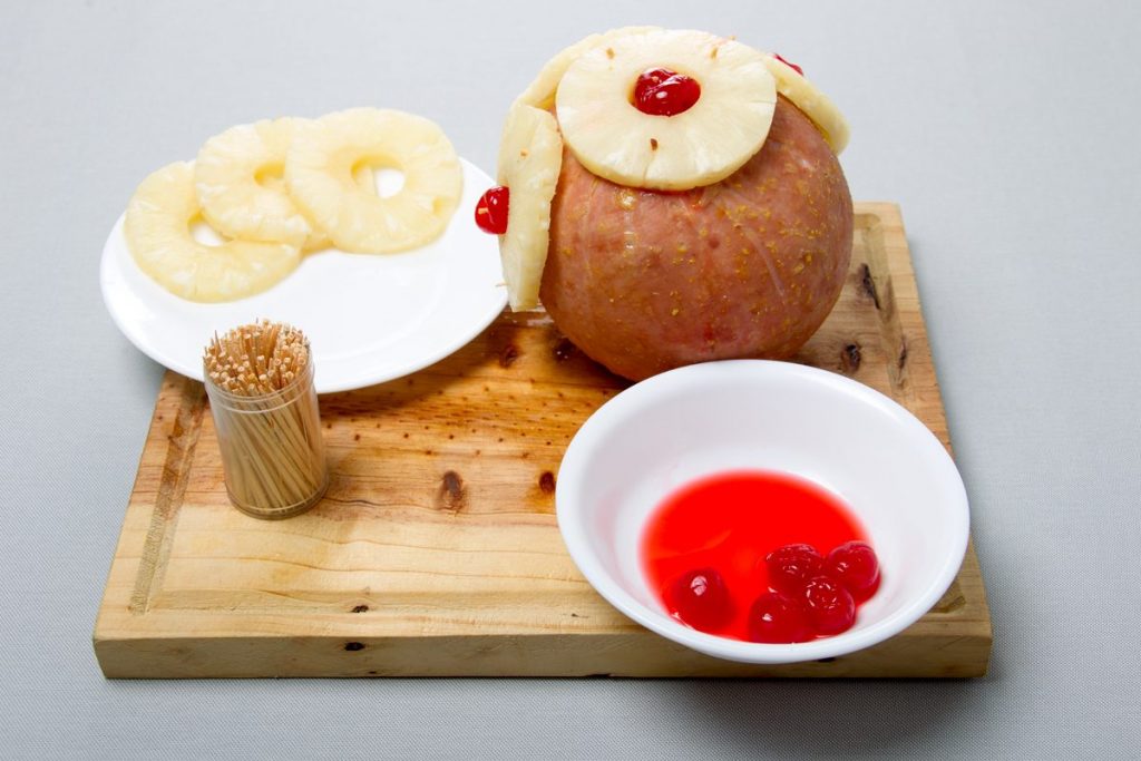 Honey glazed ham