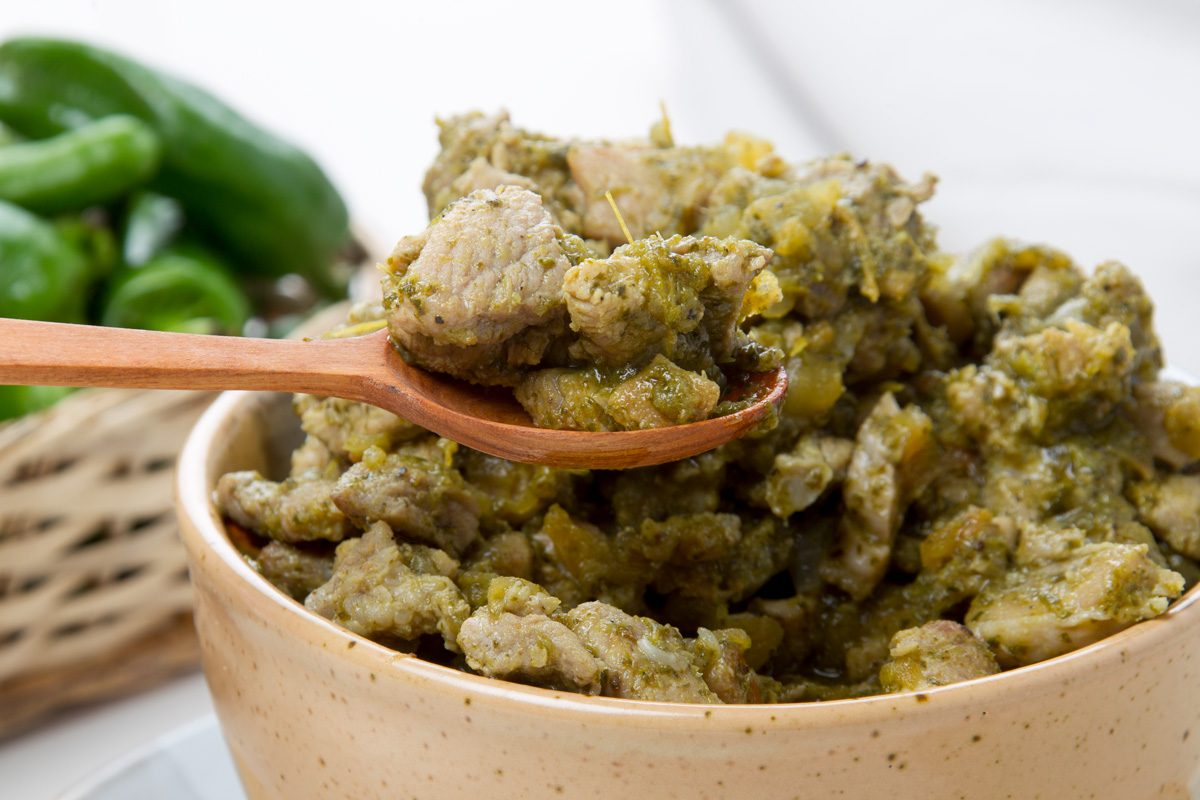Pork Chile Verde a Tex Mex flavorful recipe