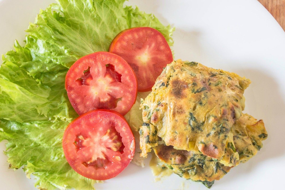 Potato kale onion frittata a simple and tasty recipe
