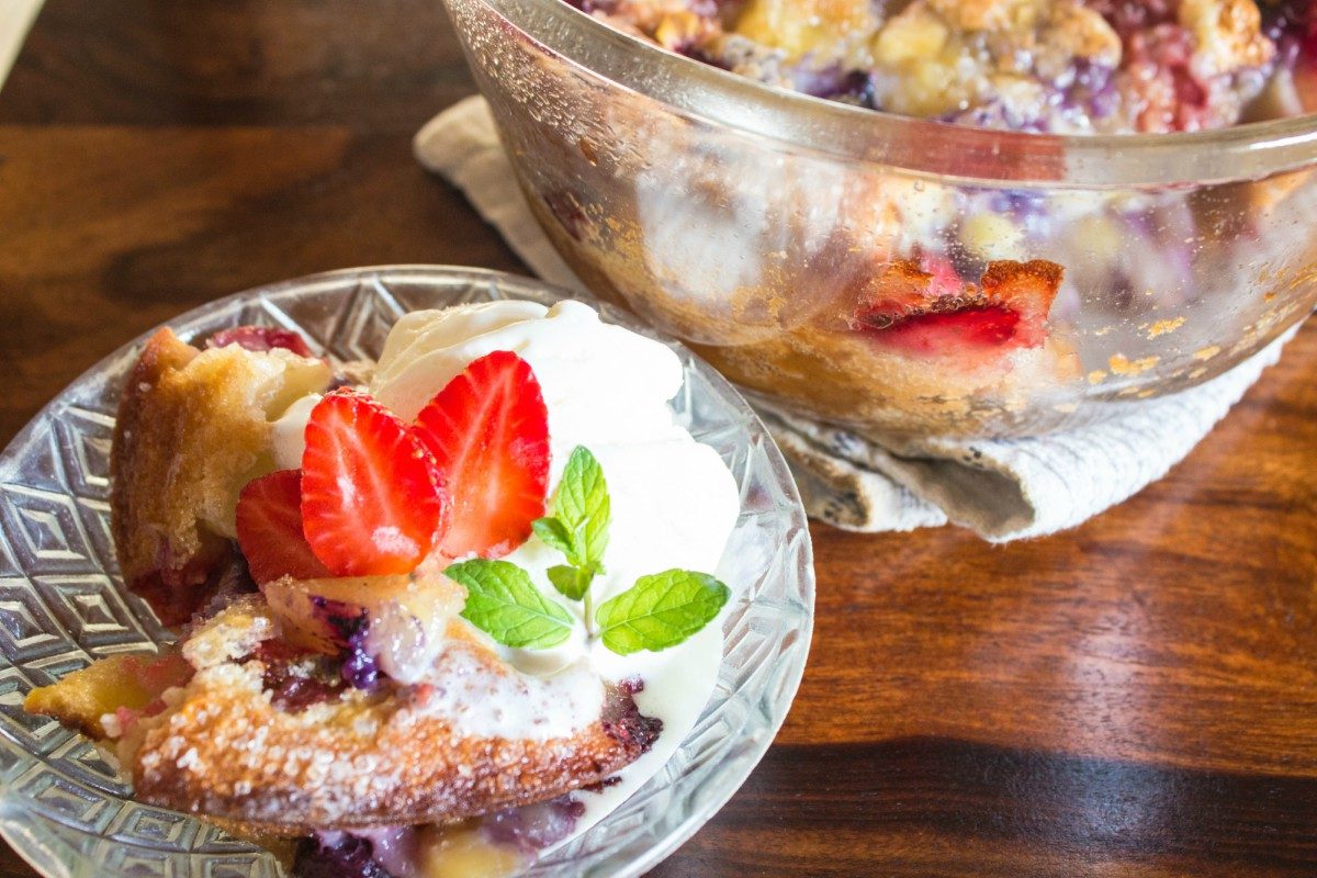 Batter fruit cobbler the delicious recipe