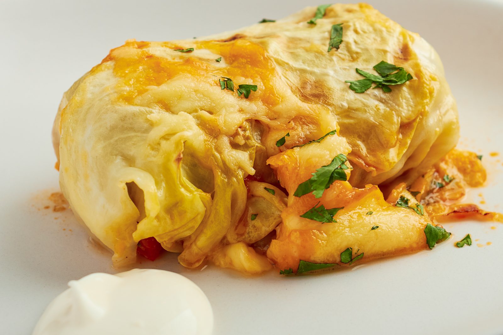 Cabbage and Chicken Enchiladas A low carb, spicy meal