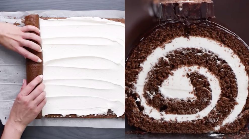Giant Hostess Cake Swiss roll the chocolate dessert that everyone will