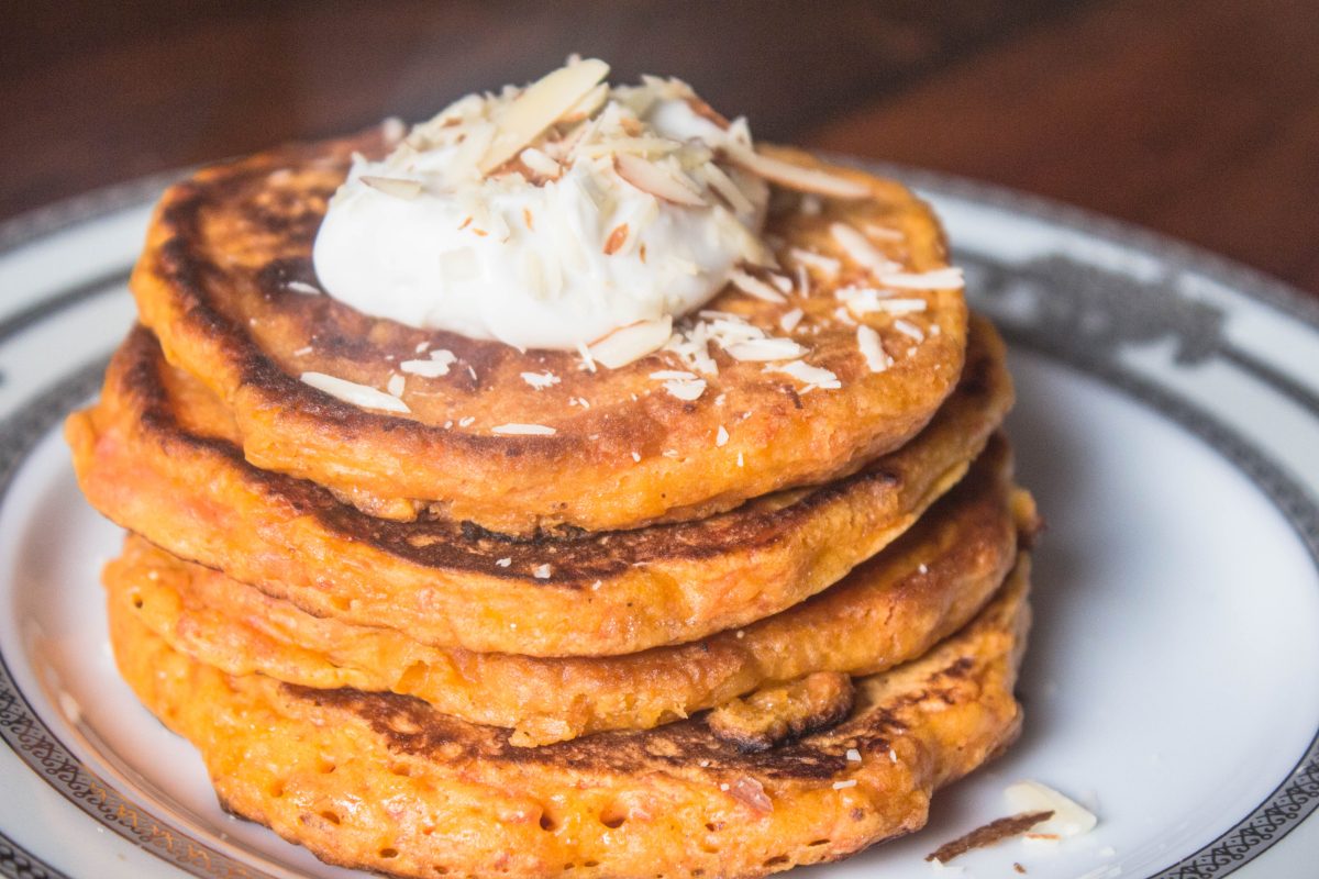 Carrot pancakes A delicious pancake recipe that is very filling