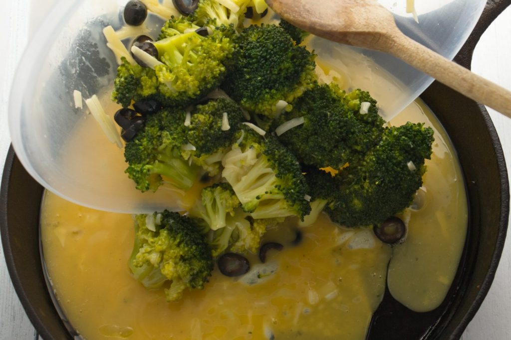 Mediterranean Broccoli and Cheese Omelet a very tasty and delicious recipe