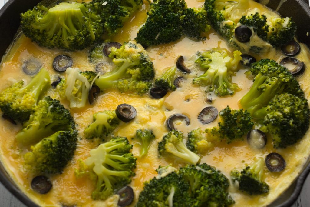 Mediterranean Broccoli and Cheese Omelet a very tasty and delicious recipe