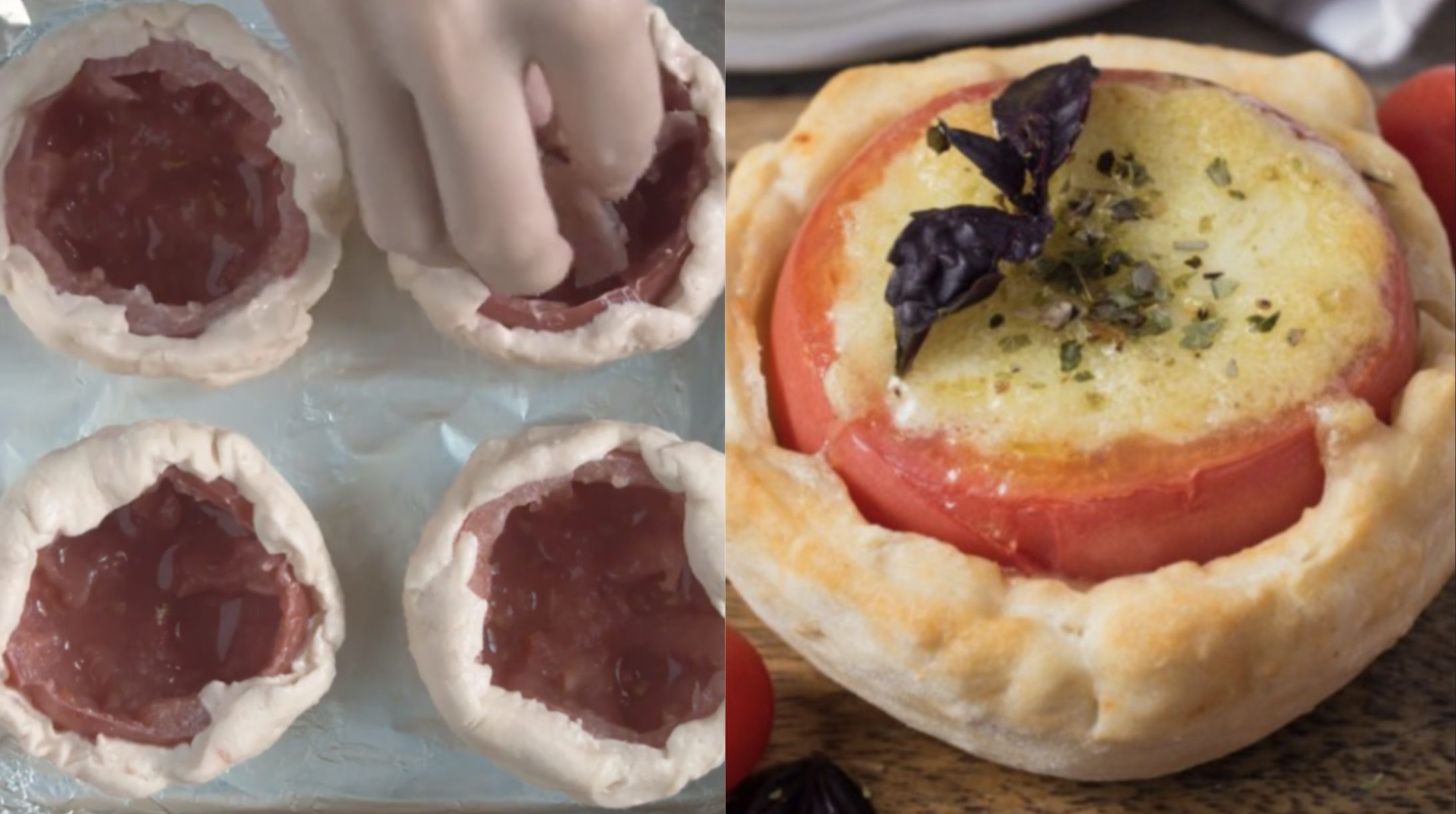 Tomato baskets a tasty idea to prepare quickly