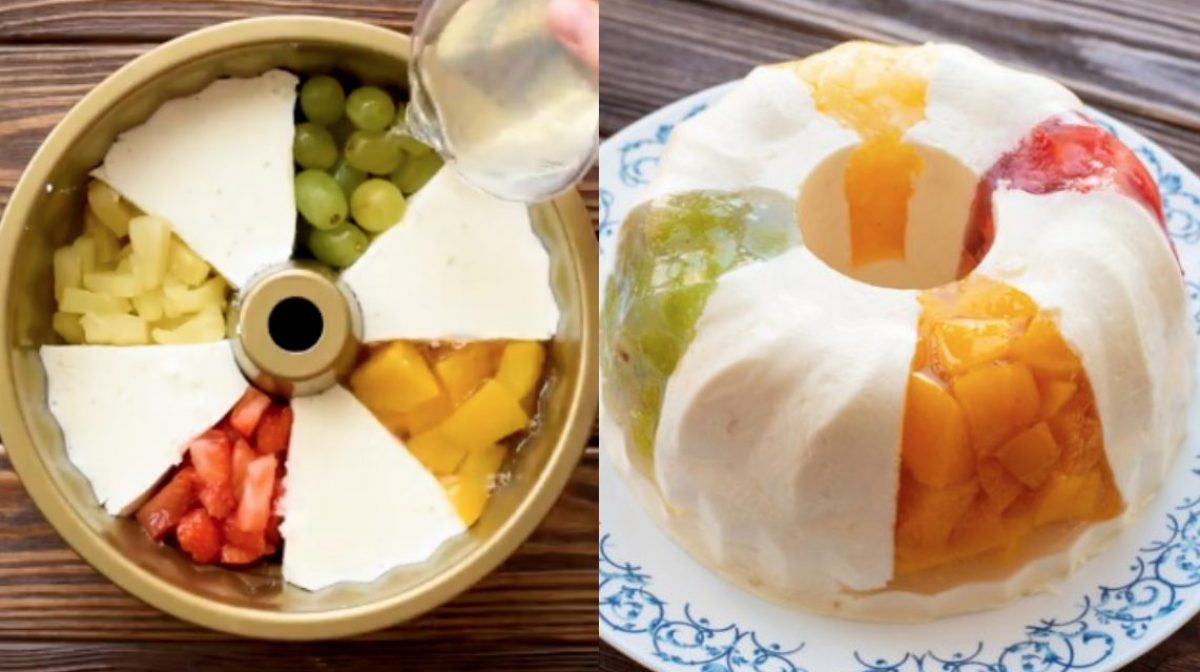 Gelatin cake here's the recipe to make a colorful and delicious dessert