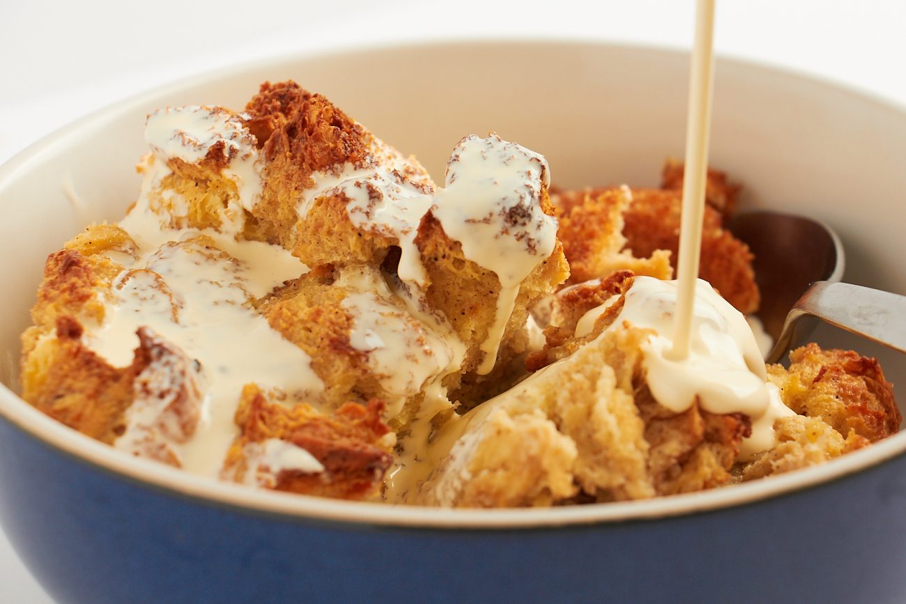 Old Fashioned Bread Pudding fragrant and moist bread baked in an egg