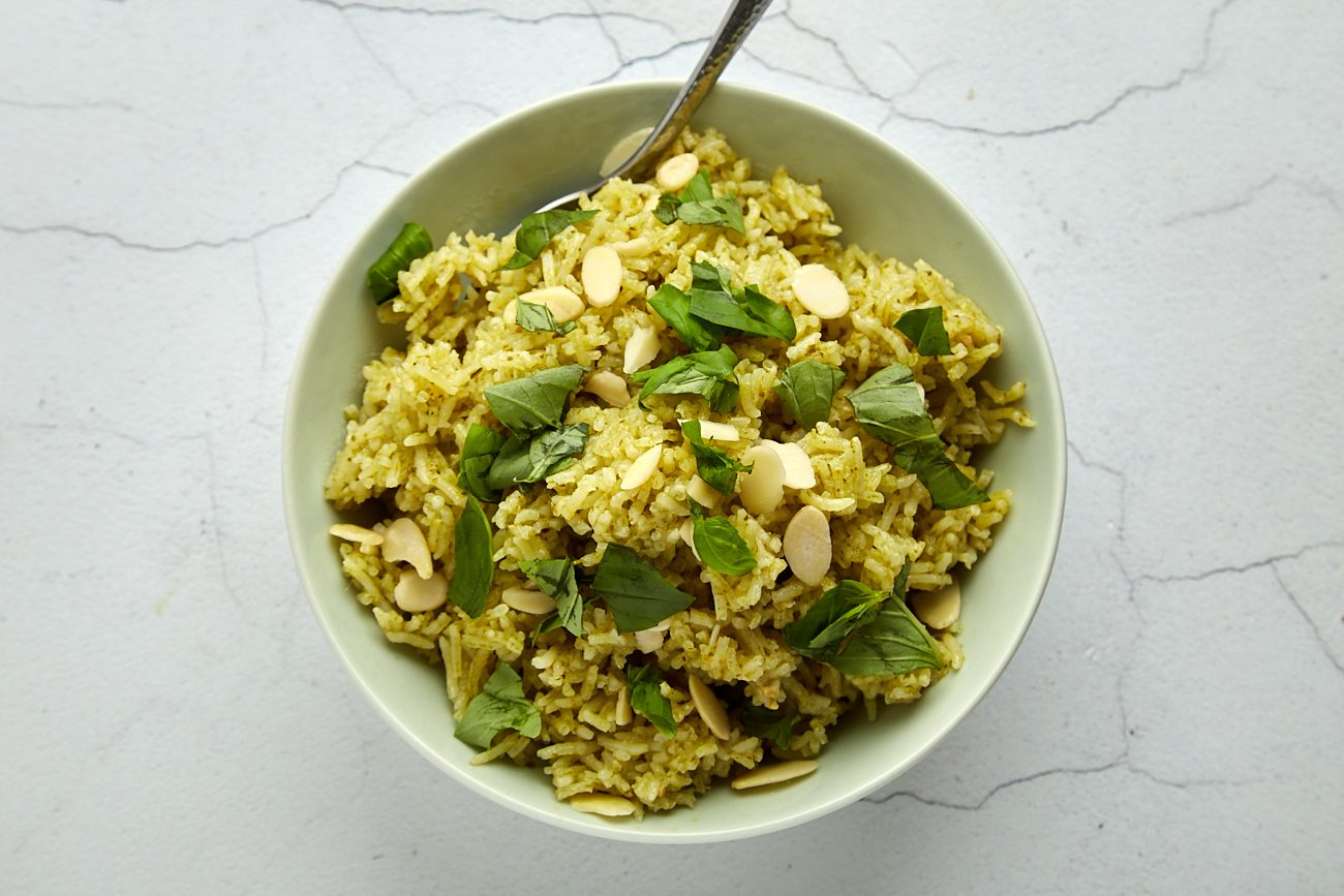 Pesto Green Rice the tasty sauce to season your pasta