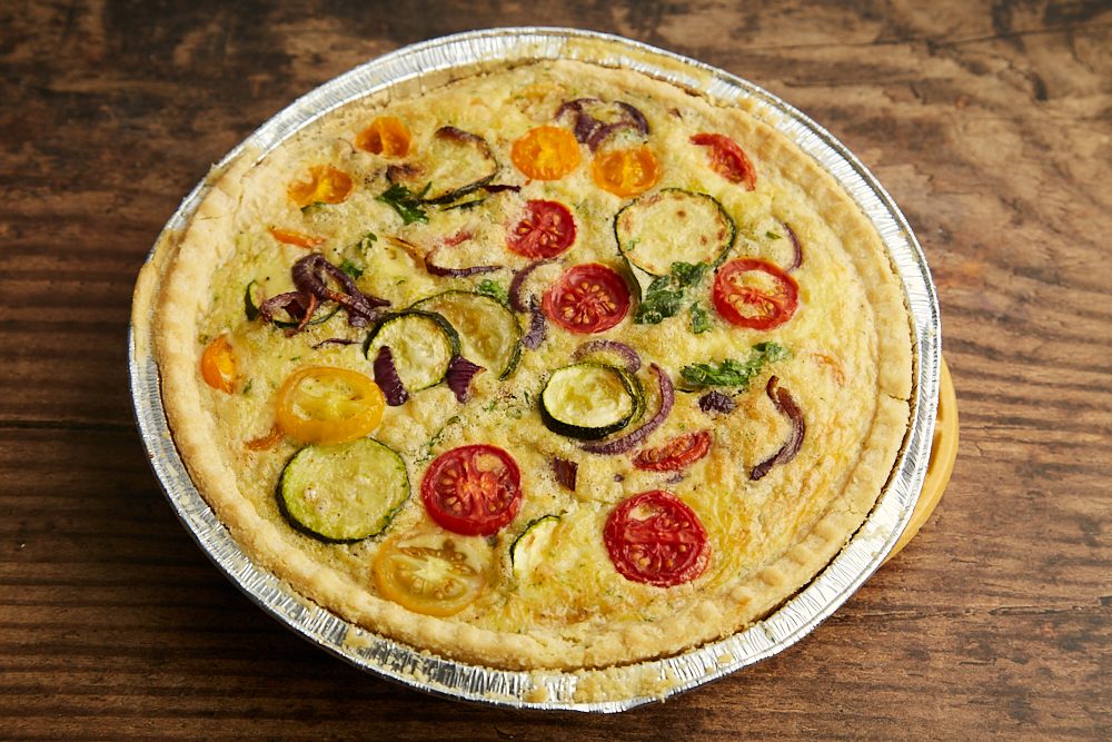Farmer's Market Quiche a colorful and full of flavor recipe
