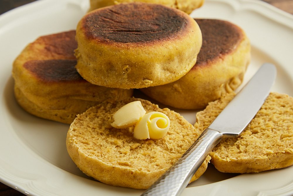 Pumpkin English Muffins easy and delicious recipe
