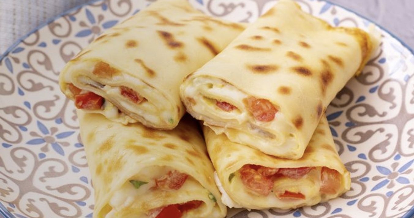 Crepe omelette roll the perfect recipe for a tasty breakfast!