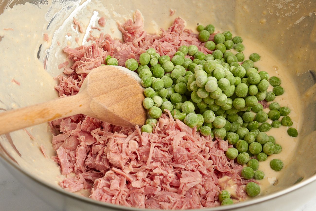 Green Peas and Ham Fritters a delicious recipe to enjoy with family