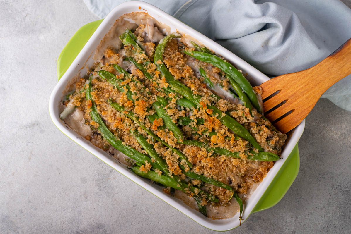 Healthy Green Bean Casserole the light recipe for a Thanksgiving side