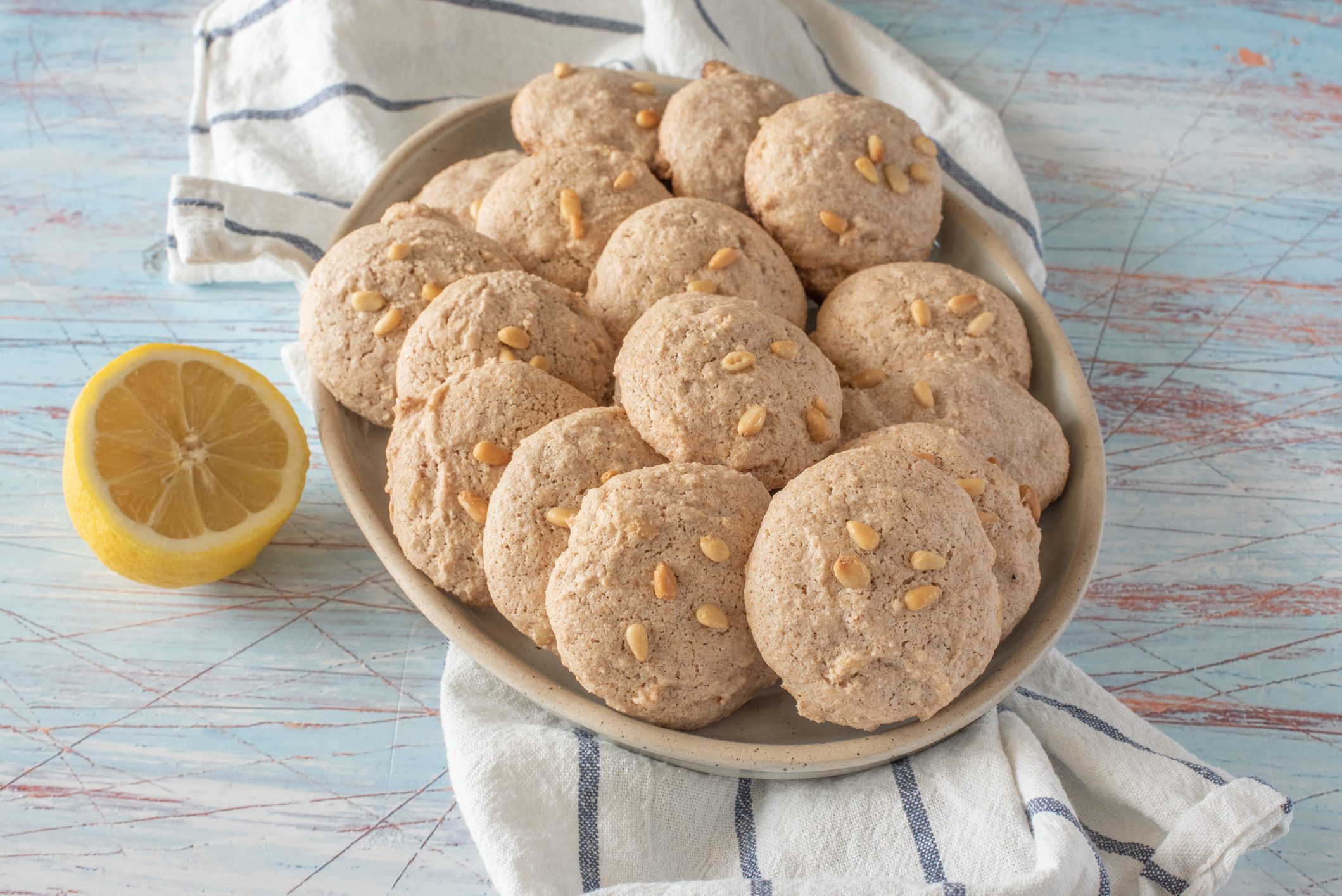 Pine Nut Cookies the recipe for typical Italian biscuits