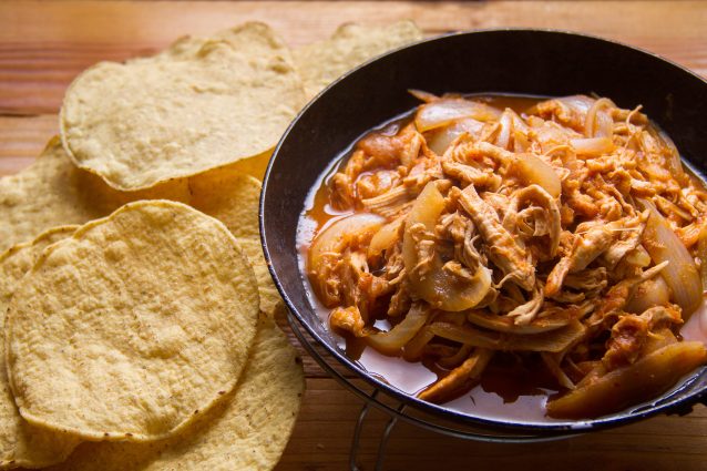 Chicken Tinga Tostadas Recipe