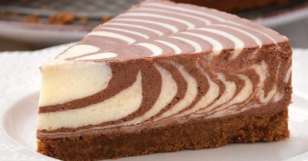 Cremiger zebra-käsekuchen rezept