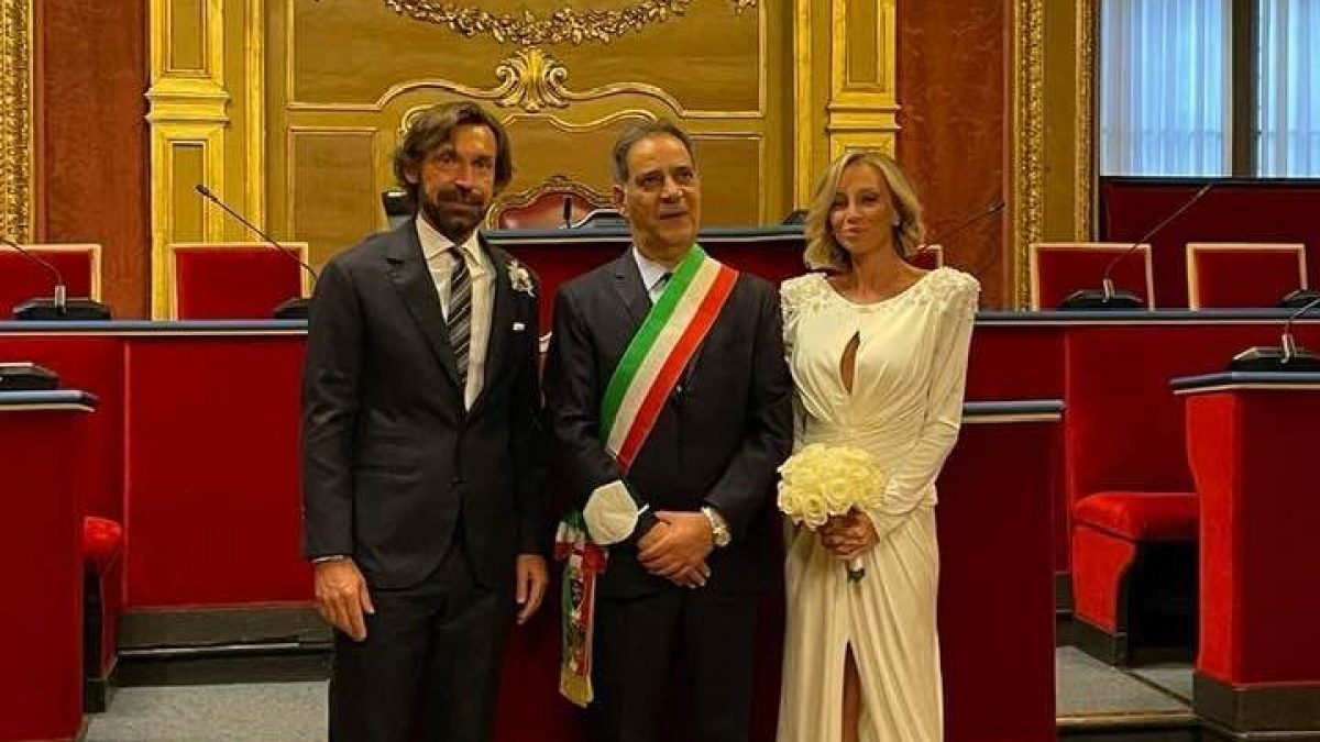 Andrea Pirlo, Mimmo Portas e Valentina Baldini (Foto di Salvatore Bruglio via Facebook)