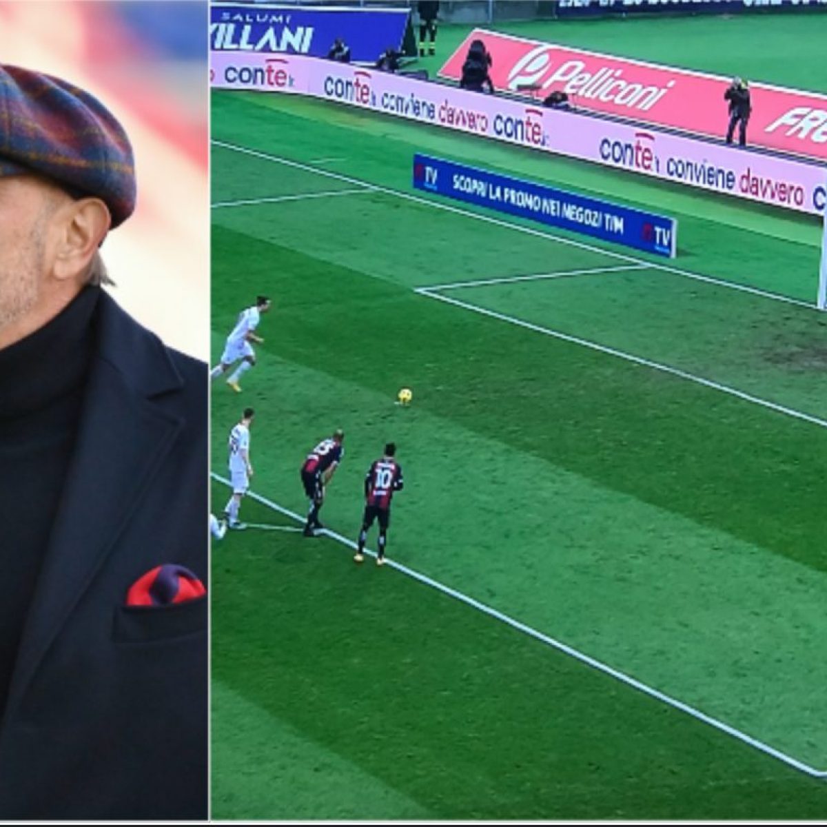 Mihajlovic provoca Ibrahimovic prima del rigore in Bologna-Milan: Tanto non li sa tirare
