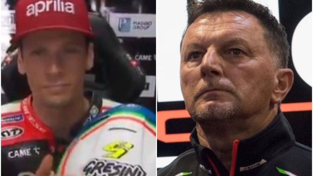 Savadori nel GP del Qatar di MotoGP con il casco dedicato a Fausto Gresini:  Puro amore