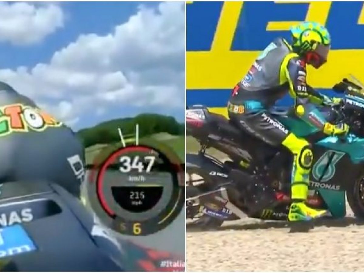 Valentino Rossi spinge al limite la sua M1 ma finisce ...
