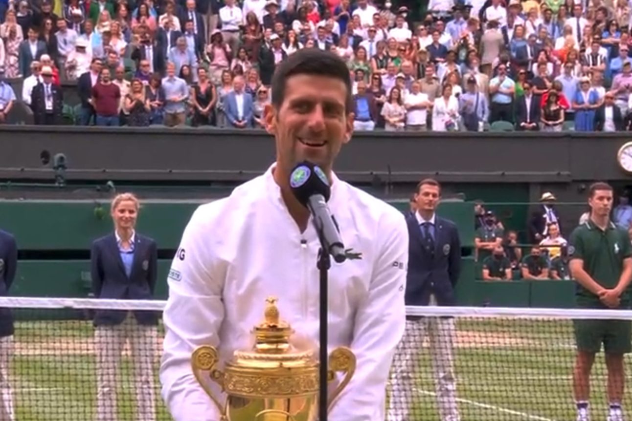 L'omaggio di Djokovic a Berrettini: È un martello, mi ha ...