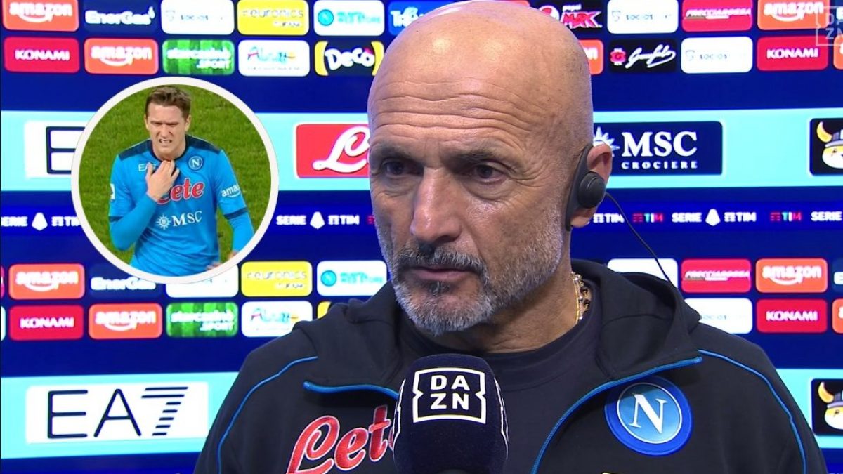 Luciano Spalletti parla delle condizioni di Zielinski uscito contro l’Empoli per difficoltà respiratorie