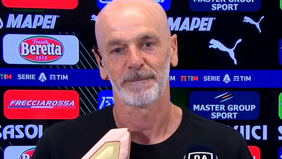 La commozione di Stefano Pioli, in diretta TV dedica la vittoria del campionato al padre.