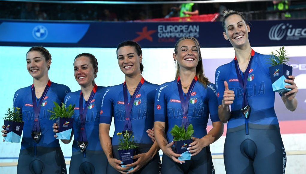 Stupenda Italia, argento nell'inseguimento femminile agli Europei di